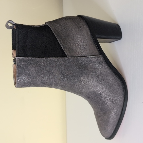 Corso Como Size 6.5 Hurray Dusted Metallic Gunmetal Heeled Boots, NEW - Picture 10 of 15